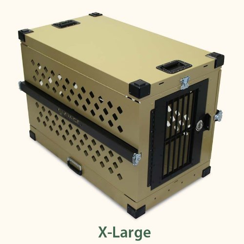 Collapsible, Durable Aluminum Dog Crate from Grain Valley K9 Crates