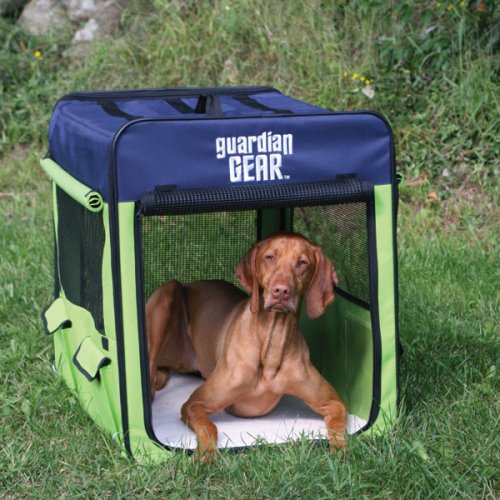 Guardian Gear Collapsible Soft Crate Medium (Green/Blue) K9 Crates