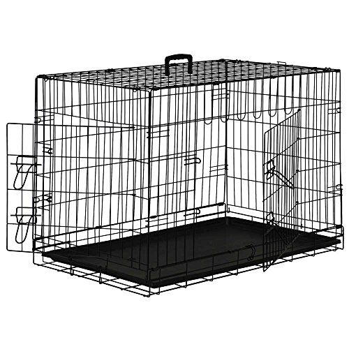 SmithBuiltFoldingBlackDogCratewABSTrayPanDoubleDoorMultiple